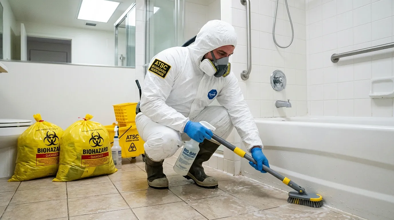 Decontamination equipment deployed for Blood Cleanup in Acton